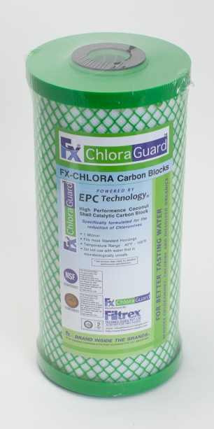 Filtrex ChloraGuard™<br> Chloramine Carbon Block Filter